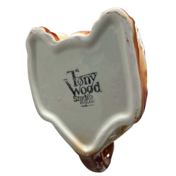 Vintage Novelty Ginger Tabby Cat Ceramic Teapot‎ Tea Pot Tony Wood Studios - Picture 6 of 8